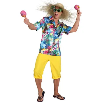 Pánská košile - Havajská, modrá 50/52