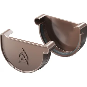 okap Gutta Aqua čelo PVC žlabu levé Okapové systémy 75 mm antracit