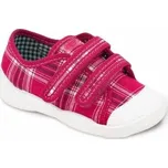 Tenisky / plátěnky / botičky Befado růžové káro 907P048 velikost: 20