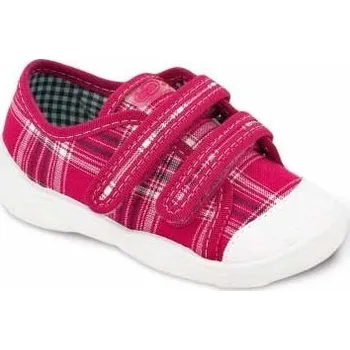Dívčí tenisky Tenisky / plátěnky / botičky Befado růžové káro 907P048 velikost: 20