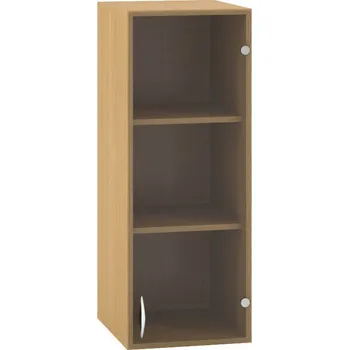 Nástavec na skříň Skříň 3M Nástavec, dveře sklo pravé - 400 x 458 x 1045, Ořech