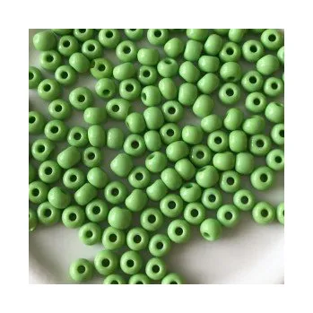 Dětské navlékací korálky Rokajl Preciosa 1. jakost 6/0 zelenožlutá č. 178