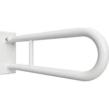 Bemeta - HELP: Sklopný úchyt ve tvaru U 850 mm, bílý, s držákem TP 301406324