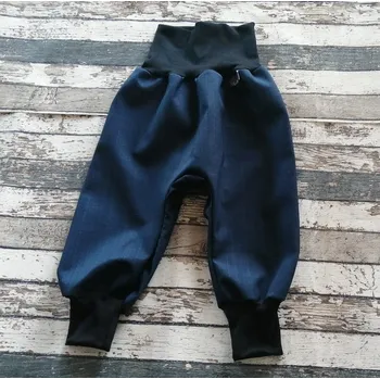 Dívčí kalhoty Yháček Softshellové kalhoty Yháček, podzim, navy Velikost: 74