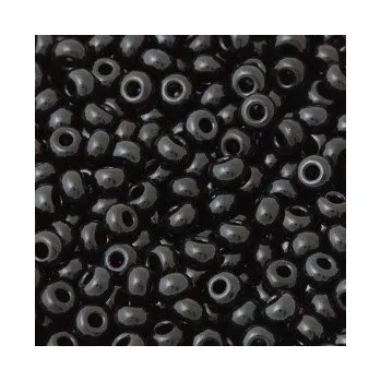 Dětské navlékací korálky Rokajl 8/0 černá