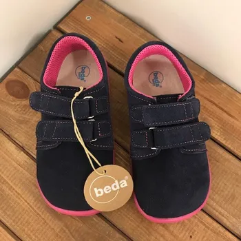 Dívčí polobotky Barefoot nízké tenisky ELISHA, Beda Barefoot Velikost: 25