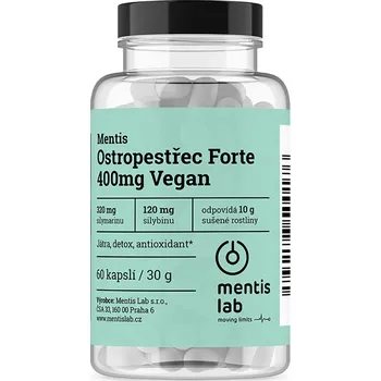 Mentis Lab Ostropestřec Forte Vegan 400 mg 60 cps.