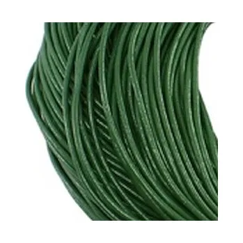 Kůže kulatá 1.5mm tmavě zelená 1m