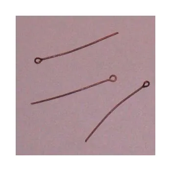 Materiál na výrobu šperku Ketlovací jehly 40mm staroměď 100ks