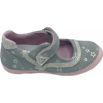 Dívčí baleríny Dětské kožené balerínky D.D.step 046-978 šedé Velikost: 36 (EU)