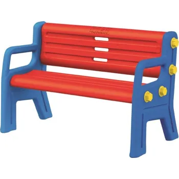 Dětský zahradní nábytek Dolu Lavička červená/modrá