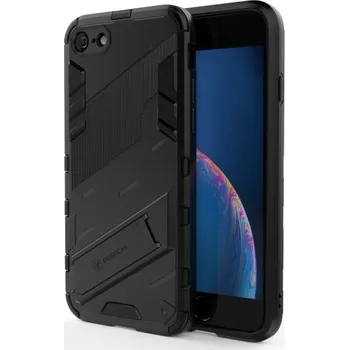 Pouzdro na mobilní telefon Odolný ochranný kryt se stojánkem pro iPhone 7 / 8 - černý