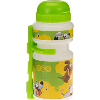 Láhev Dětská láhev One Smile transparent/zelená 250 ml