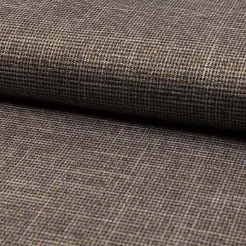 Kostýmovka pepito hnědá, zlatý lurex, barevné tečky, š.145