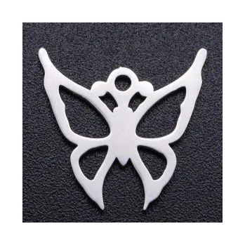 Přívěsek Přívěsek motýl 15x15mm chirurgická ocel