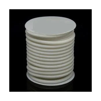 Korálek Gumová šňůra nepružná 2mm 1m bílá