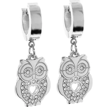 Náušnice BRUNOshop.cz Visací náušnice SOVY s kamínky