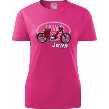 Dámské tričko STRIKER Dámské tričko Jawa 555 Barva: Růžová, Velikost: M