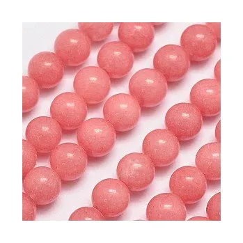 Korálek Jadeit růžový 6mm (8ks)