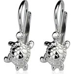 Stříbrné dívčí náušnice želvičky