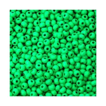 Dětské navlékací korálky Rokajl 5/0 zelená