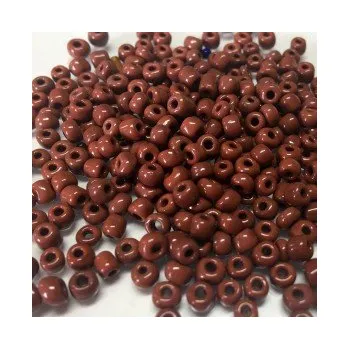 Dětské navlékací korálky Rokajl 7/0 hnědé