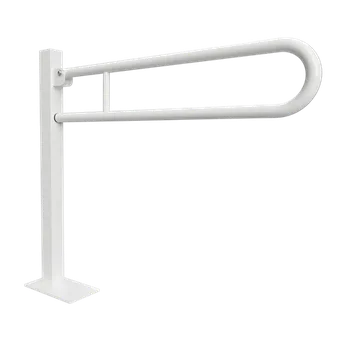 Bemeta - HELP: Sklopné madlo ukotvené do země 850 mm, bílé, s krytkou 301507323