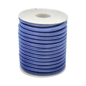 Korálek Gumová šňůra nepružná 3mm 1m světle modrá