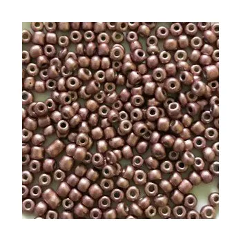 Dětské navlékací korálky Rokajl 8/0 starorůžová