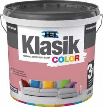 barva na zeď HET Klasik Color 1,5 kg