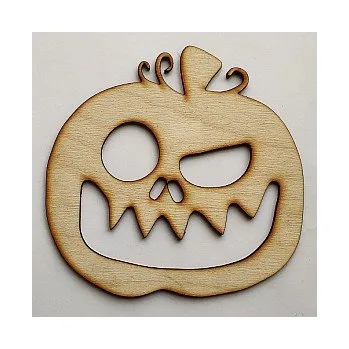 Dřevěná hračka Dřevěný výřez dýně 105x100mm