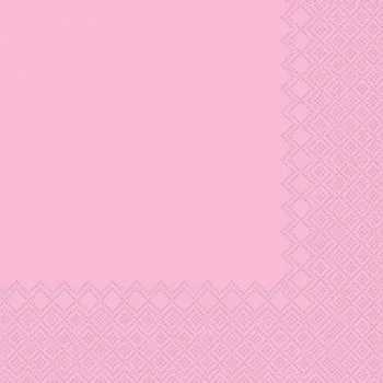 Papírový ubrousek Ubrousky 3-vrstvé RŮŽOVÉ