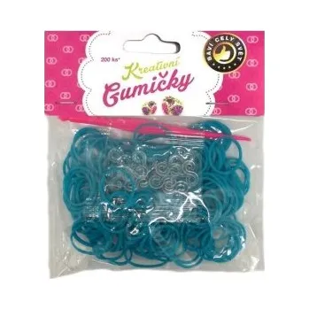 kreativní sada Gumičky na náramky Loom Bands tyrkysové