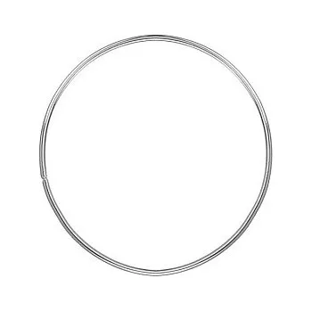 Lapač snů Kovový kruh / obruč na lapač snů bílý 10cm