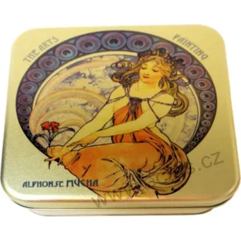 Dóza na potraviny PAINTING - MALÍŘSTVÍ A.Mucha The Arts plechová dóza 7414/40