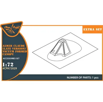 Plastikový model Clear Prop models 1/72 A5Mb Claude - vacu canopy (late version)