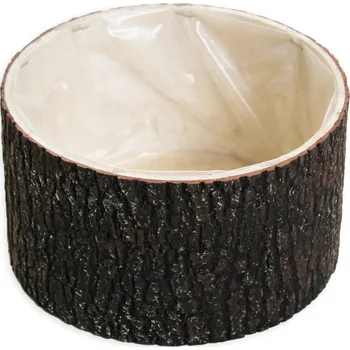 Květináč Obal dřevo/pvc pr.16,5V9cm smrk (791013)