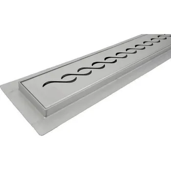 Odvodňovací žlab BIELBET Koupelnový sprchový žlab nerezový s roštem Braid 500 mm