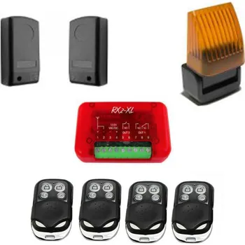 RC vybavení KIT01 - přijímač, 4 ks dálk. ovl., fotobuňky a lampa