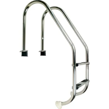 Bazénové schůdky Vágner Pool Žebřík nerez Standard s pouzdrem 2 stupňový, AISI 304