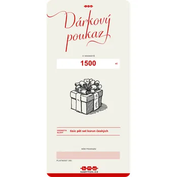 Dárkový potravinový koš Dárkový poukaz na nákup zboží na nabyton.cz hodnota: 1500Kč