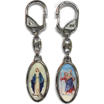 Náramek Klíčenka Neposkvrněné početí Panny Marie/sv. Kryštof