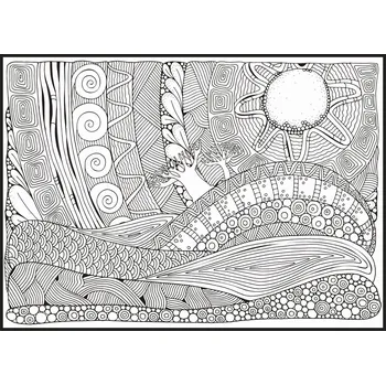 Plakát Jen tak z lásky Plakátová omalovánka Krajina 50x70 cm