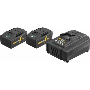Závitořezný nástroj REMS Power-Pack 22V, 5,0 Ah / 230V, 290 W Akumulátory a nabíječka, 571593 R220