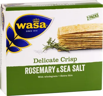 Trvanlivě pečivo Wasa Delicate Crisp chléb s rozmarýnem a solí 190 g