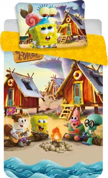 Ložní povlečení Jerry Fabrics Sponge Bob Baby 100 x 135, 40 x 60 cm zipový uzávěr