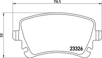 Brzdová destička Brembo P 85 083