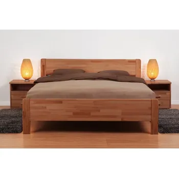 Postel BMB Postel Sofi oblá - masivní buk Moření: vosk, Rozměr: 180 x 200 cm