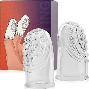 Erotický masážní přípravek GELOVÉ NÁVLEKY PROPETTING DVA STIMULAČNÍ NÁVLEKY NA PRST - 72524938