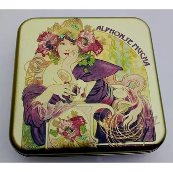 Dóza na potraviny FIALOVÁ A.Mucha plechová dóza 7414/40